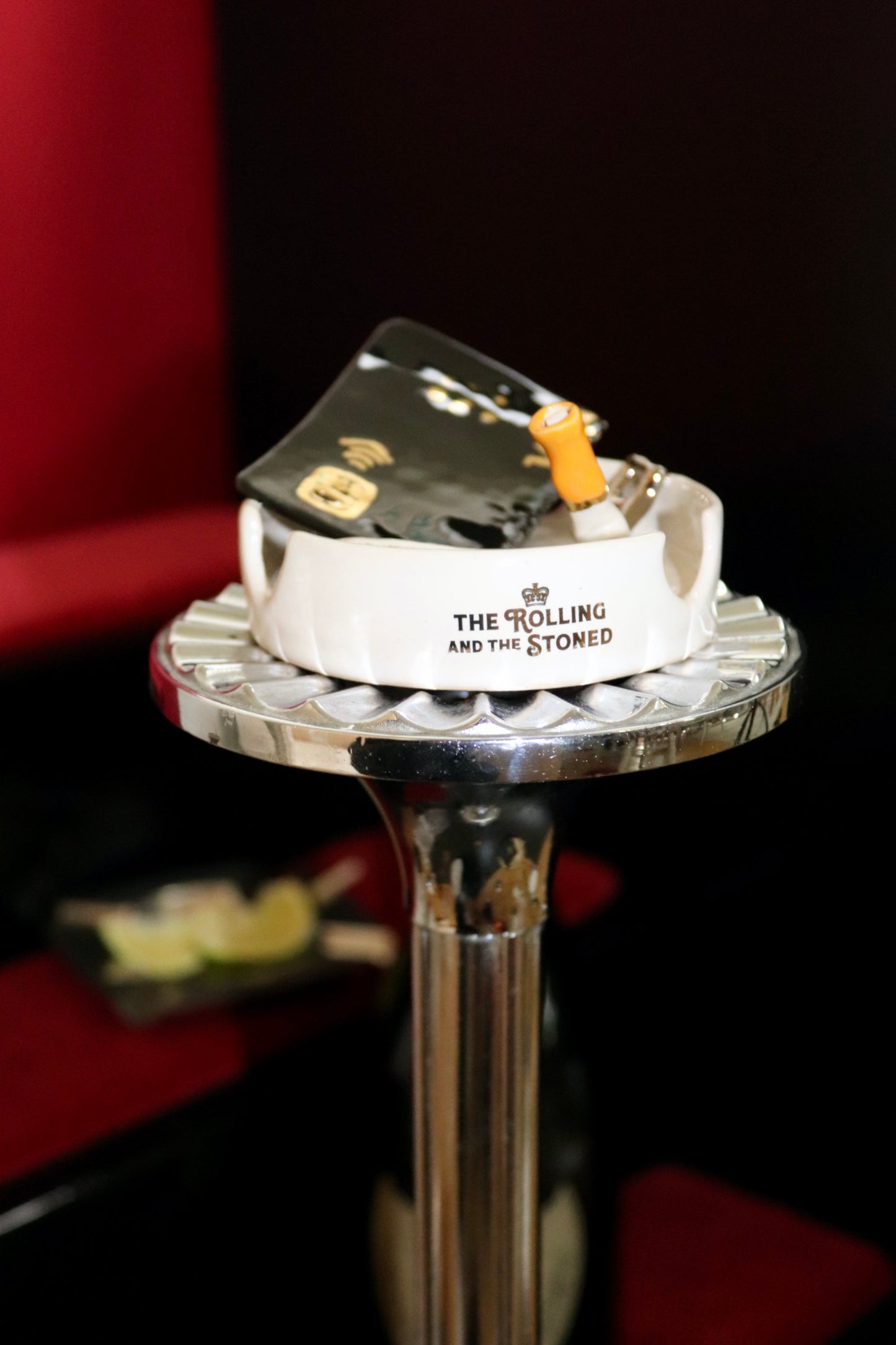 TAKE CHARLIE'S CARD ASHTRAY