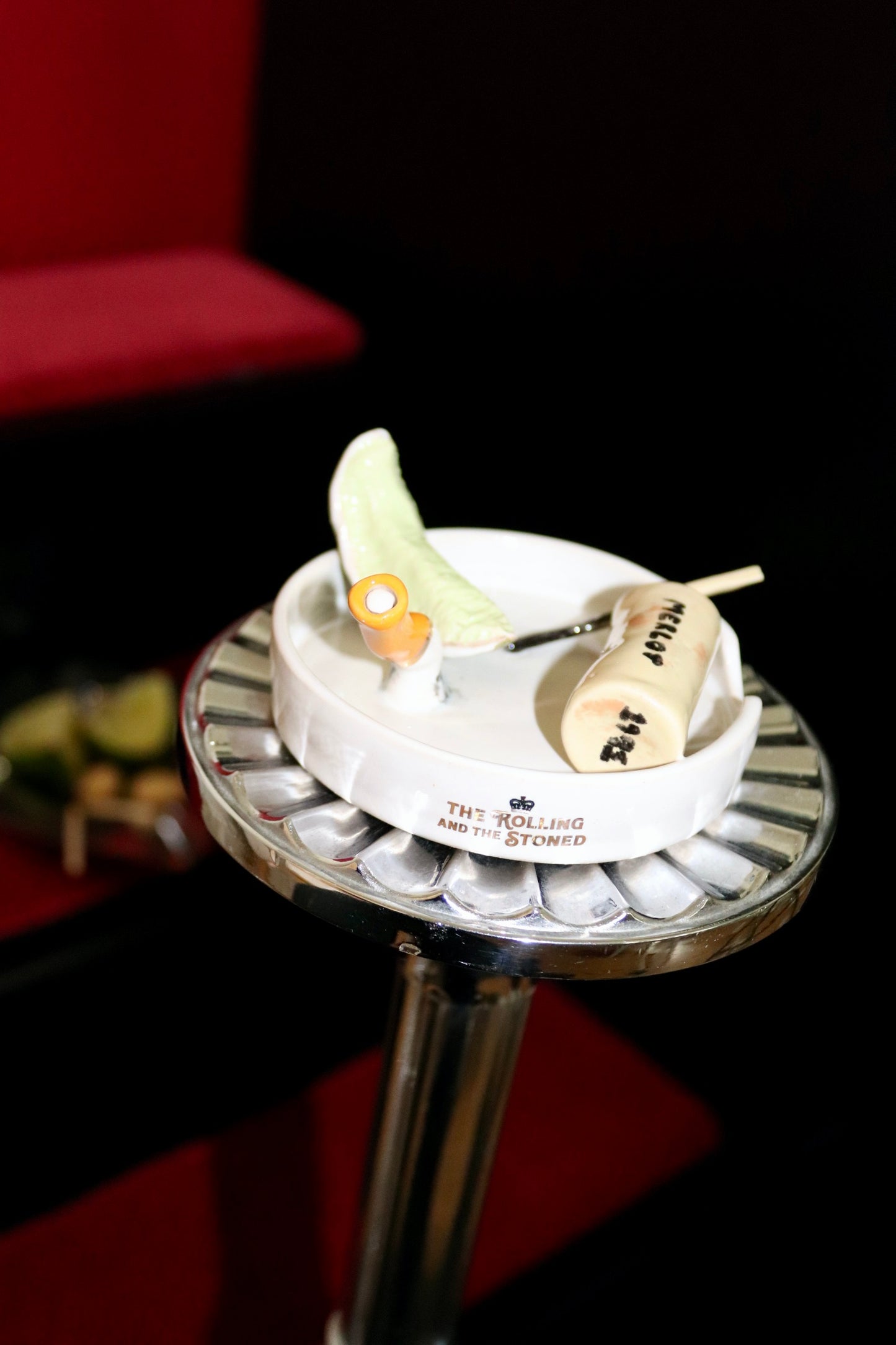 MERLOT & LIME WEDGE ASHTRAY