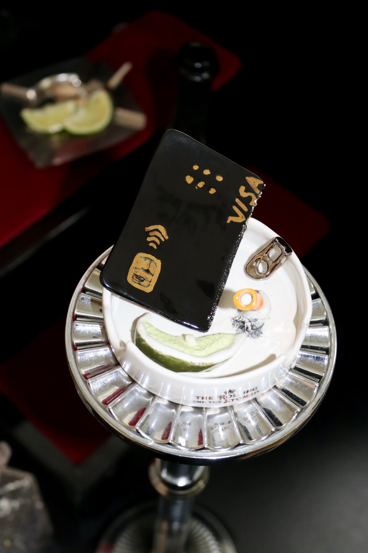 TAKE CHARLIE'S CARD ASHTRAY