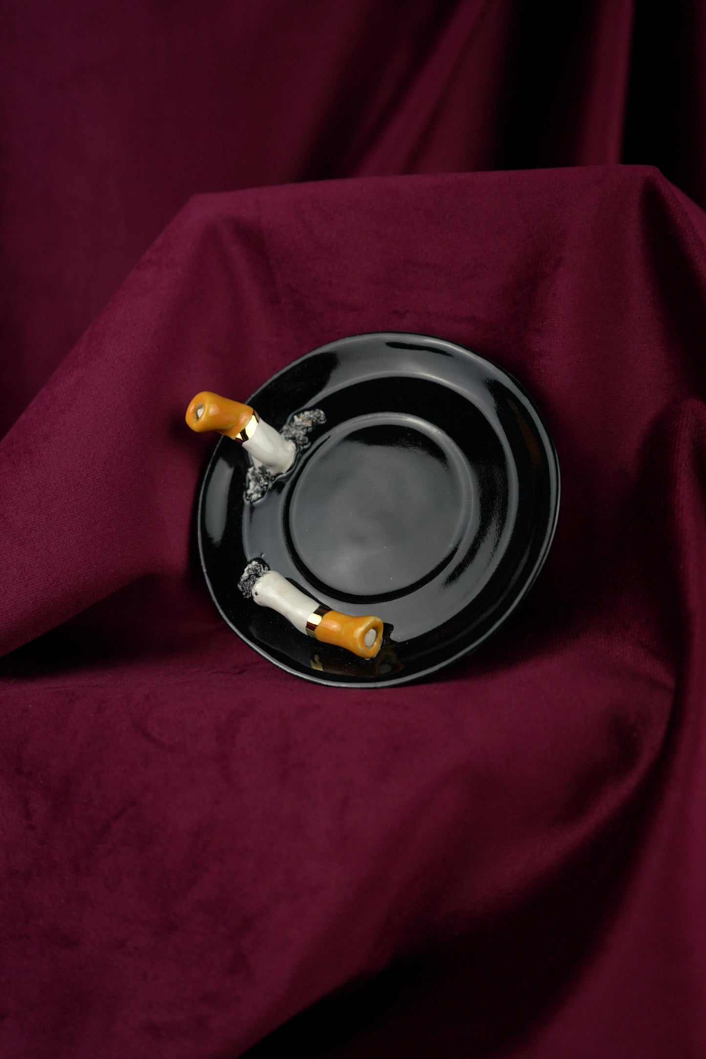 THE CLASSIC DOUBLE CIGARETTE ESPRESSO CUP & SAUCER