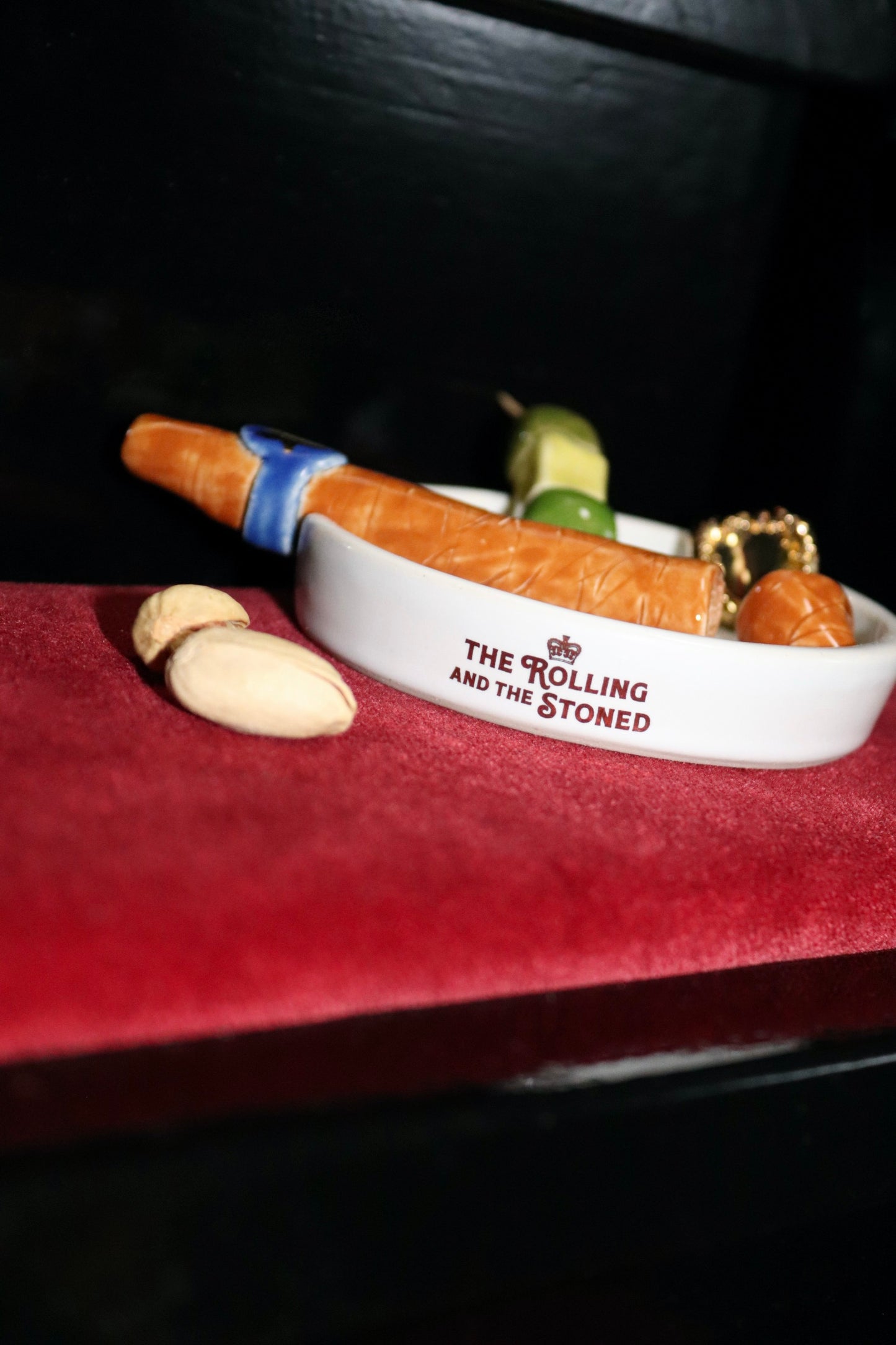 CIGAR & OLIVE ASHTRAY