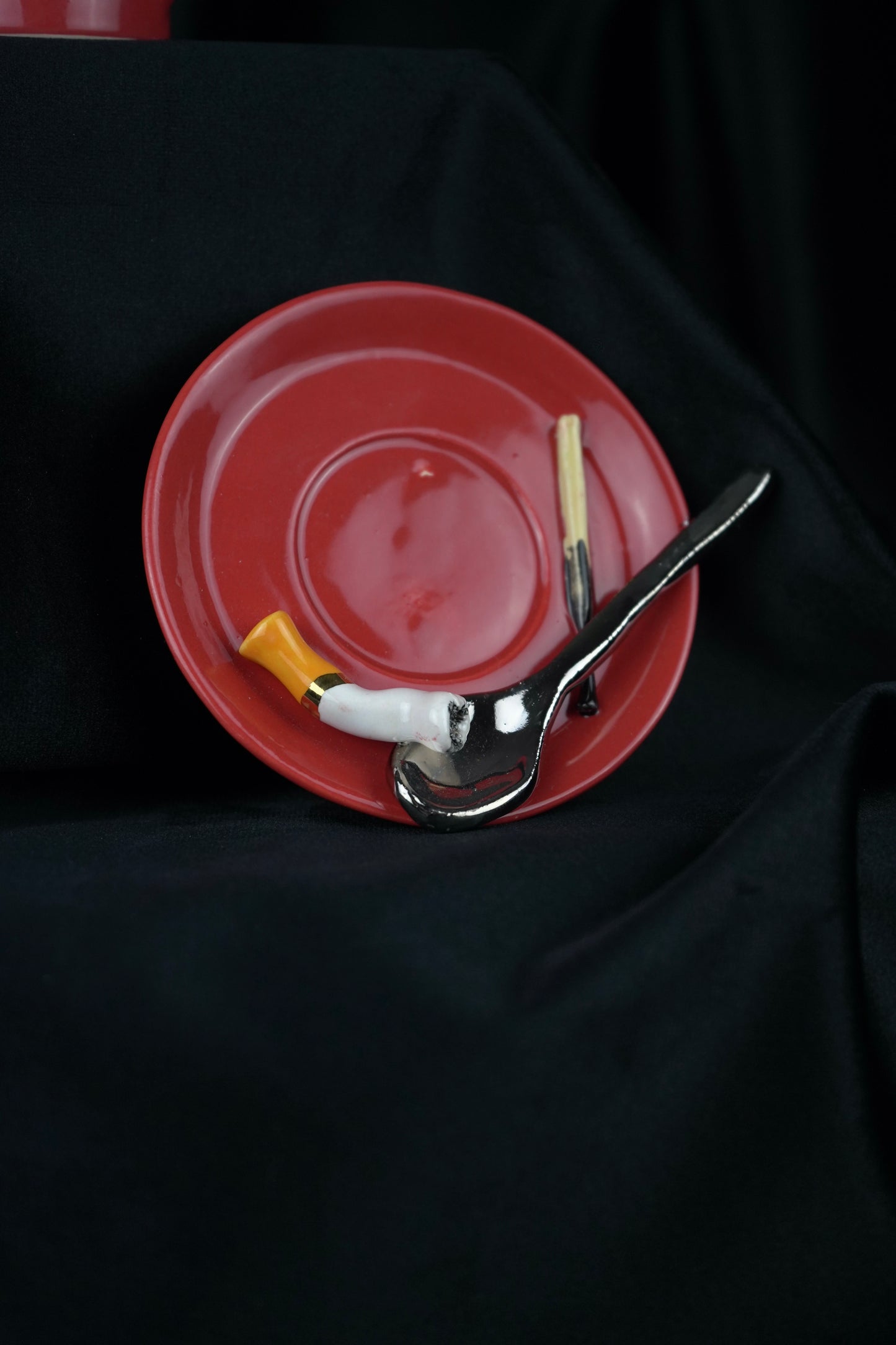 STUBBED SPOON ESPRESSO CUP & SAUCER