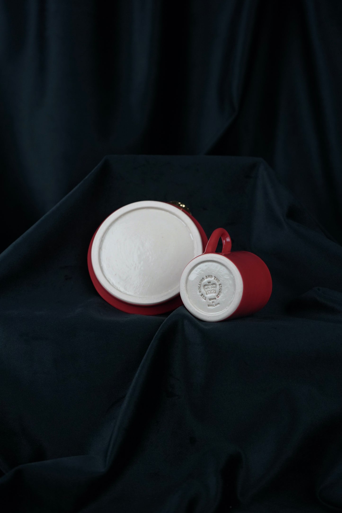 TWO BEER CAPS ESPRESSO CUP & SAUCER