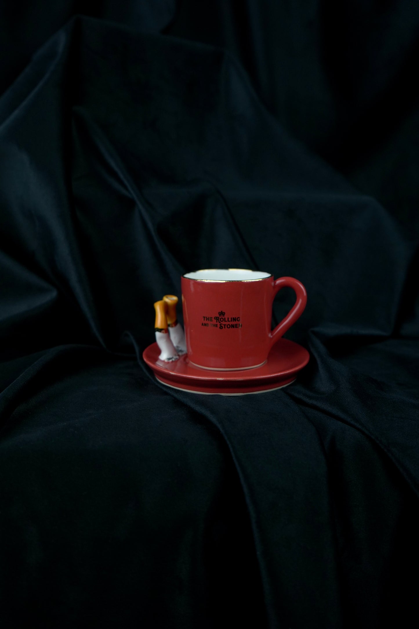 PAIR OF CIGGY'S ESPRESSO CUP & SAUCER