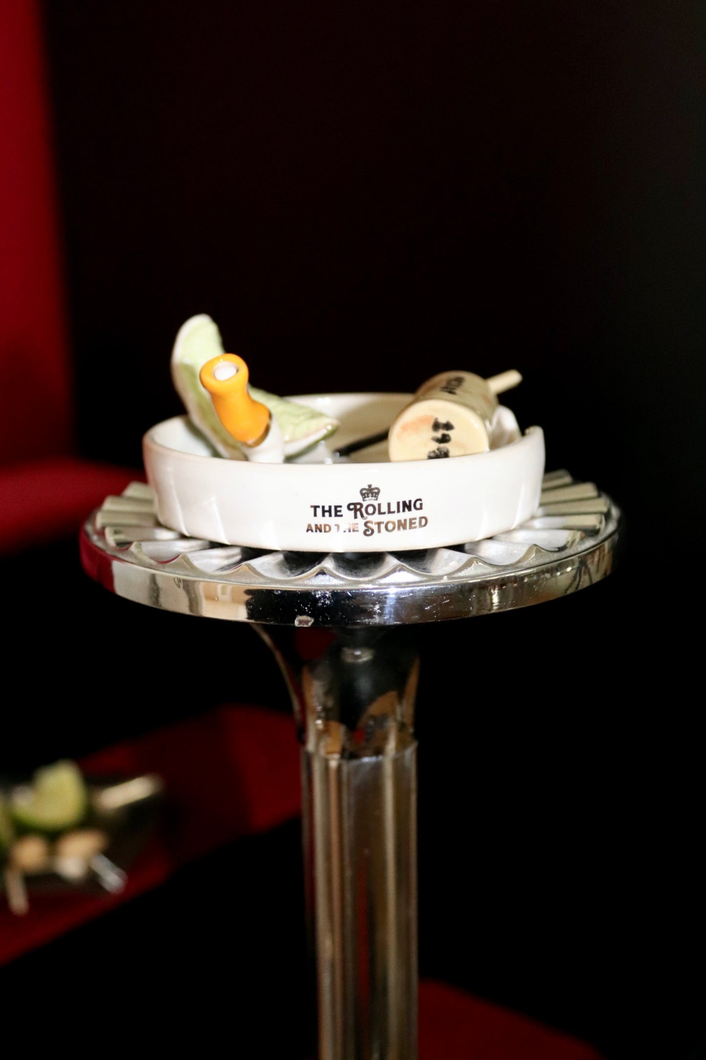 MERLOT & LIME WEDGE ASHTRAY