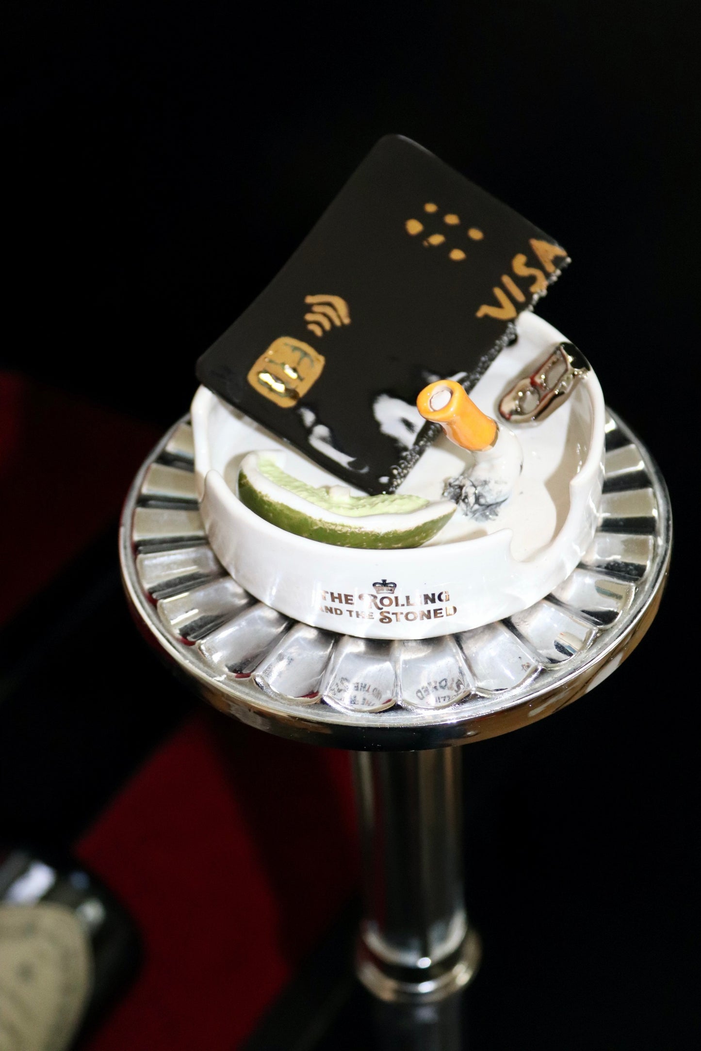 TAKE CHARLIE'S CARD ASHTRAY