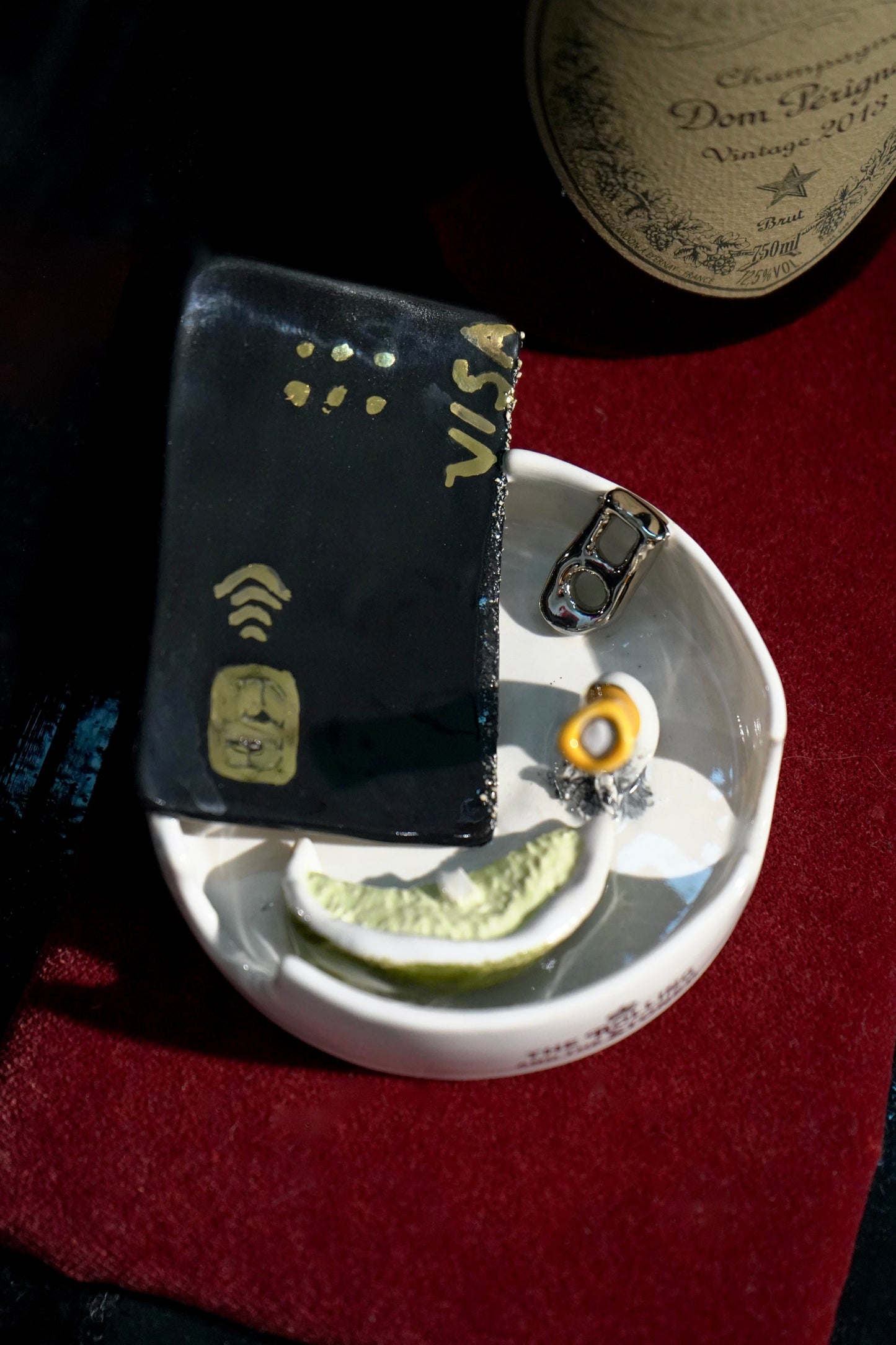 TAKE CHARLIE'S CARD ASHTRAY