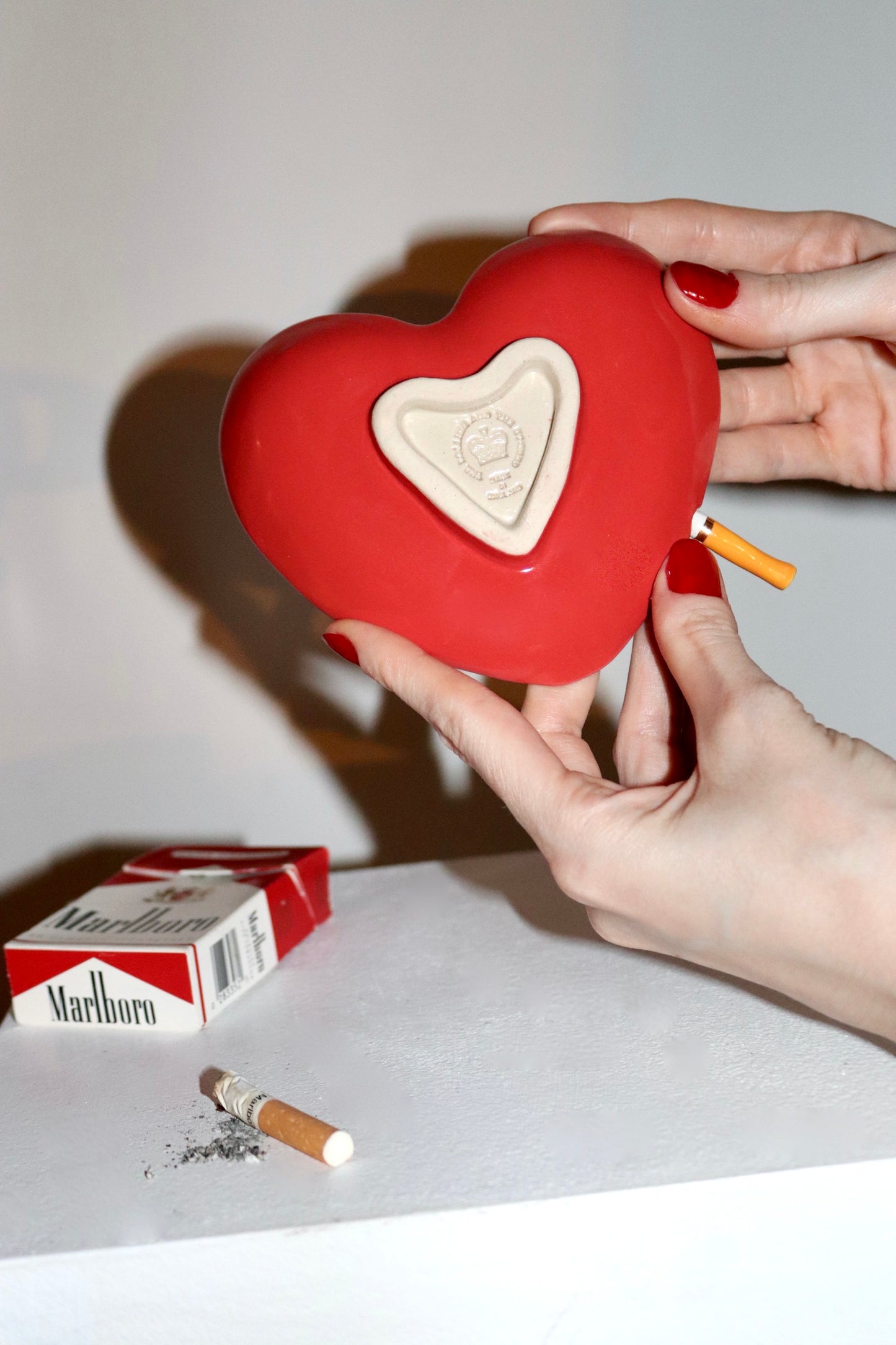 BURNT HEART ASHTRAY
