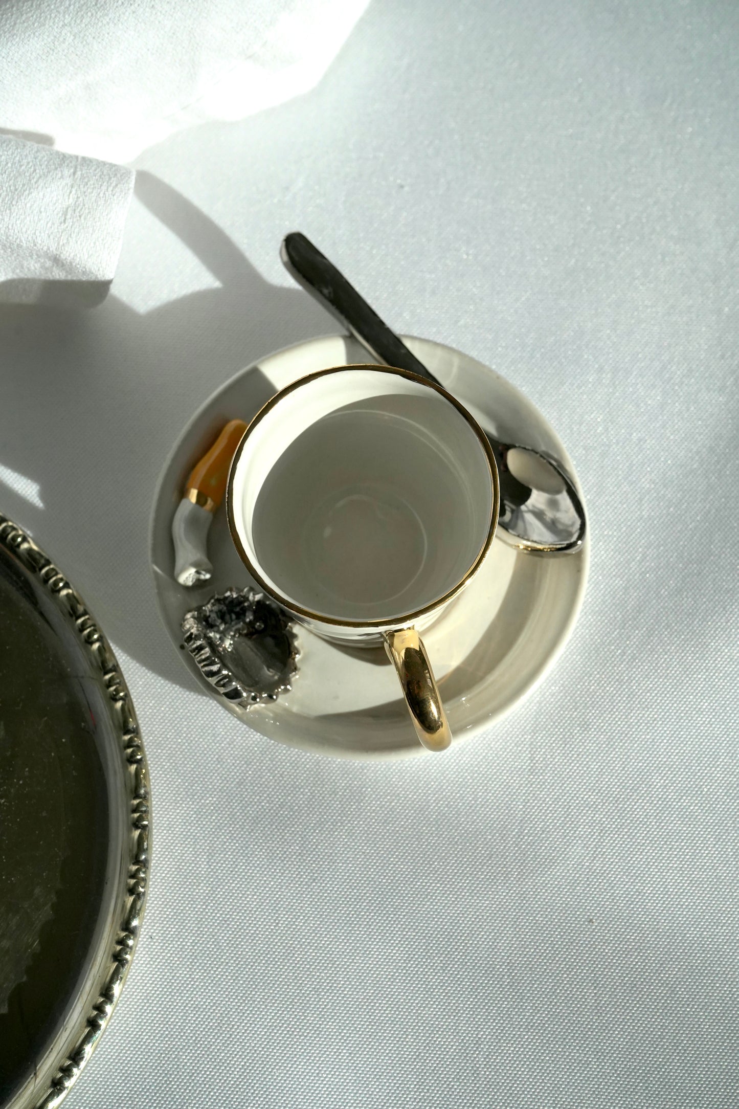 THE NOUVEAU CURL ESPRESSO CUP & BEER CAP