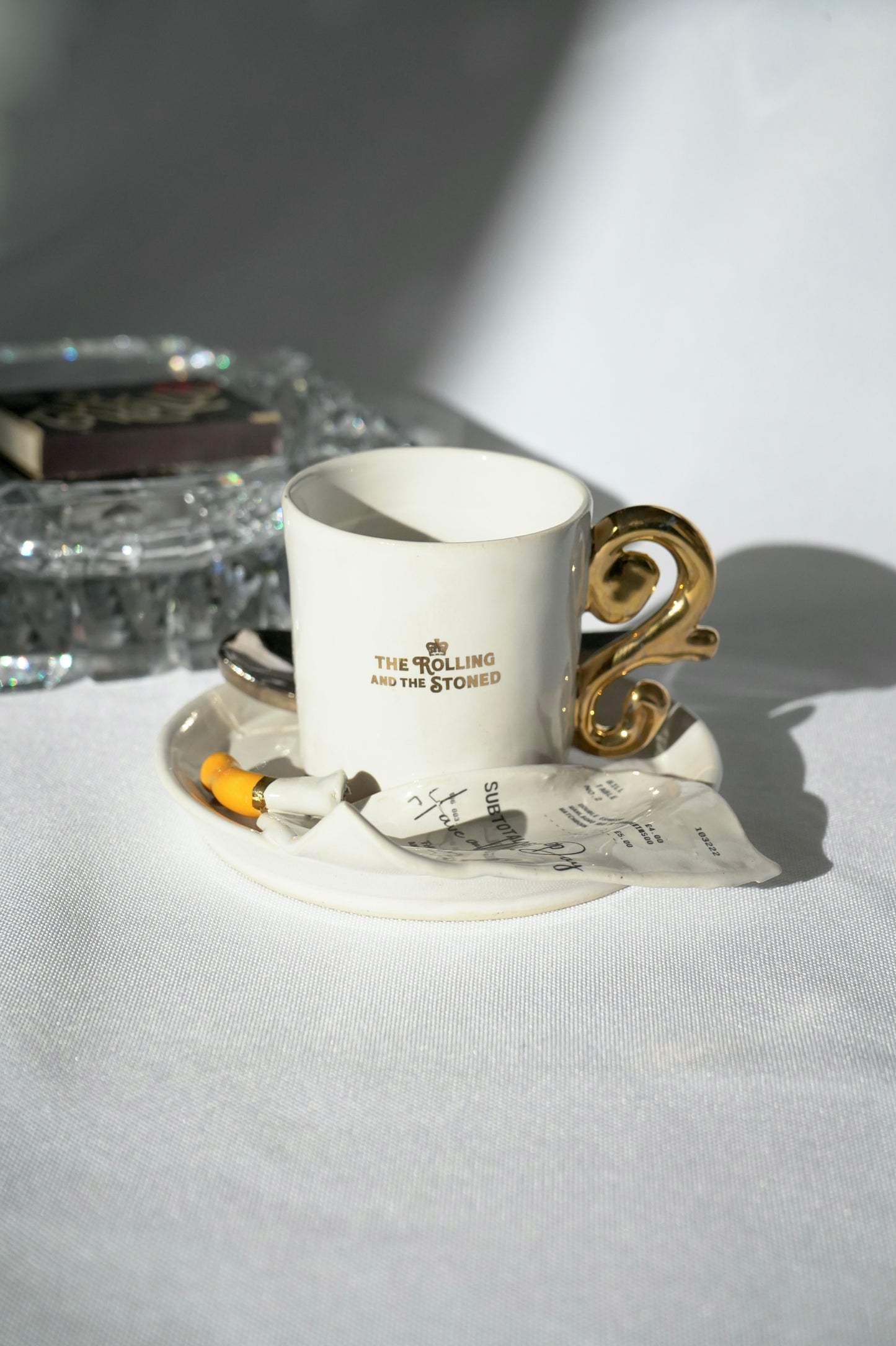 THE NOUVEAU CURL ESPRESSO CUP & CIGGY