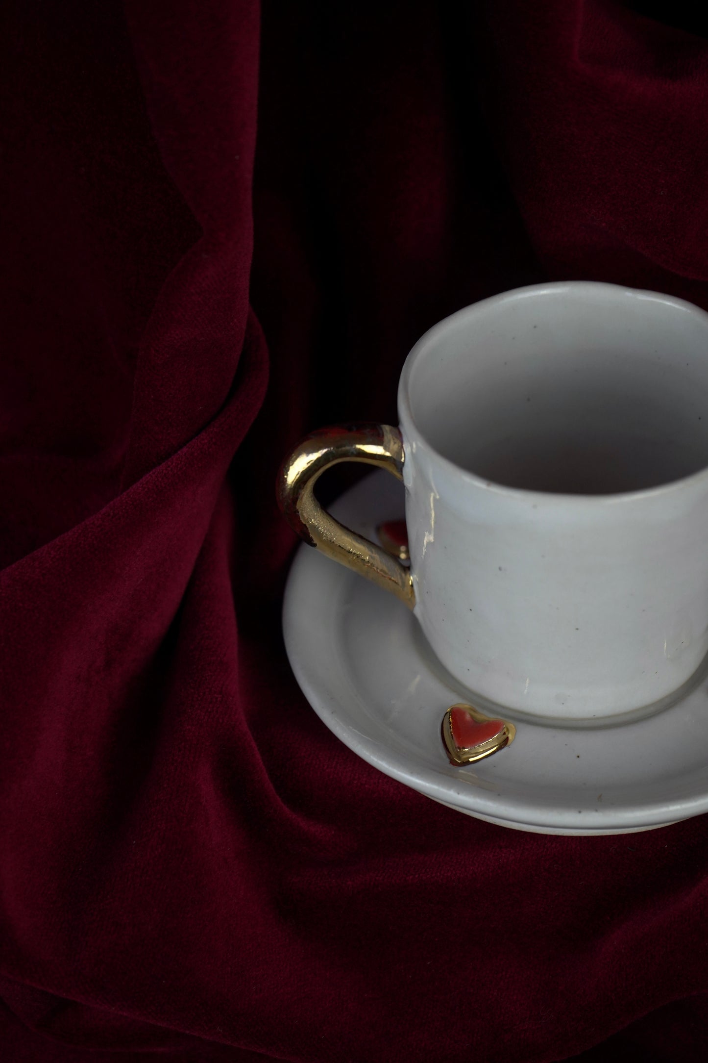 LOVER'S HEART ESPRESSO GOLD HANDLE