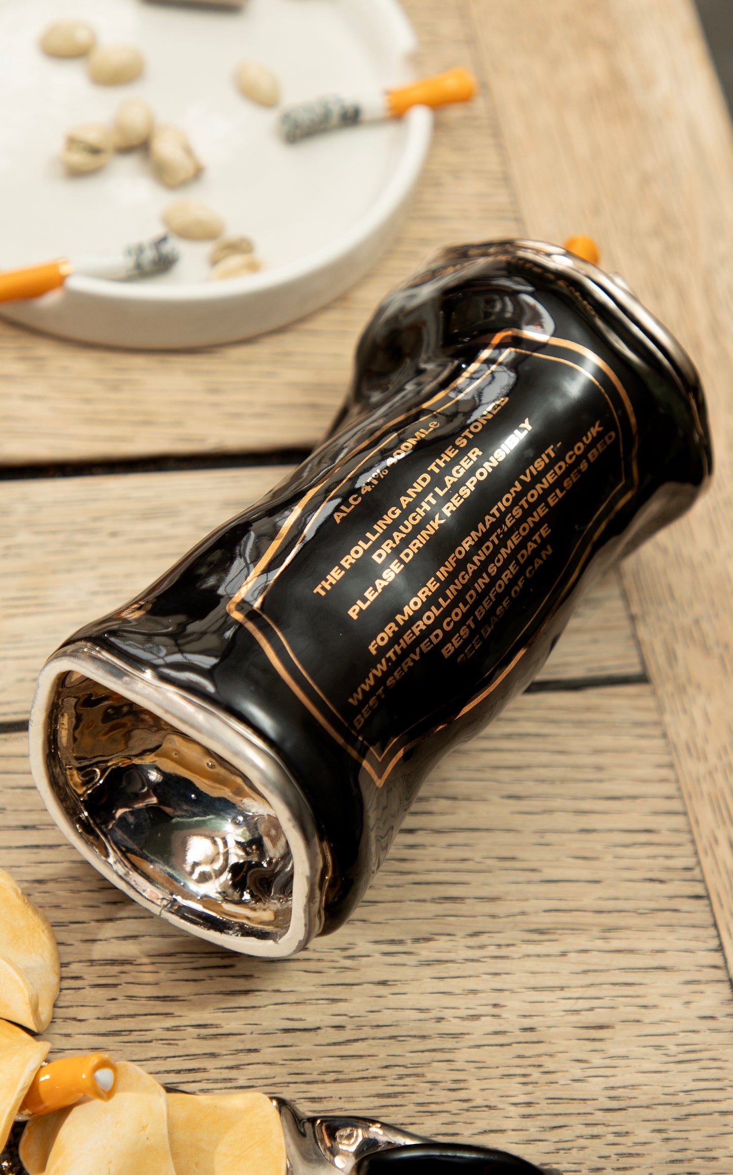 SILVER CIGARETTE BEER CAN