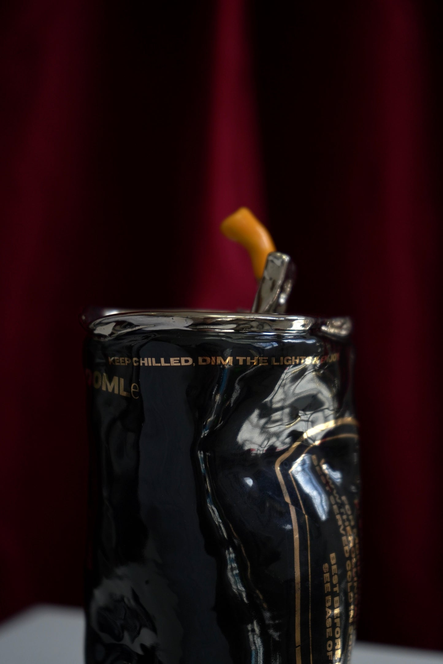 SILVER CIGARETTE BEER CAN