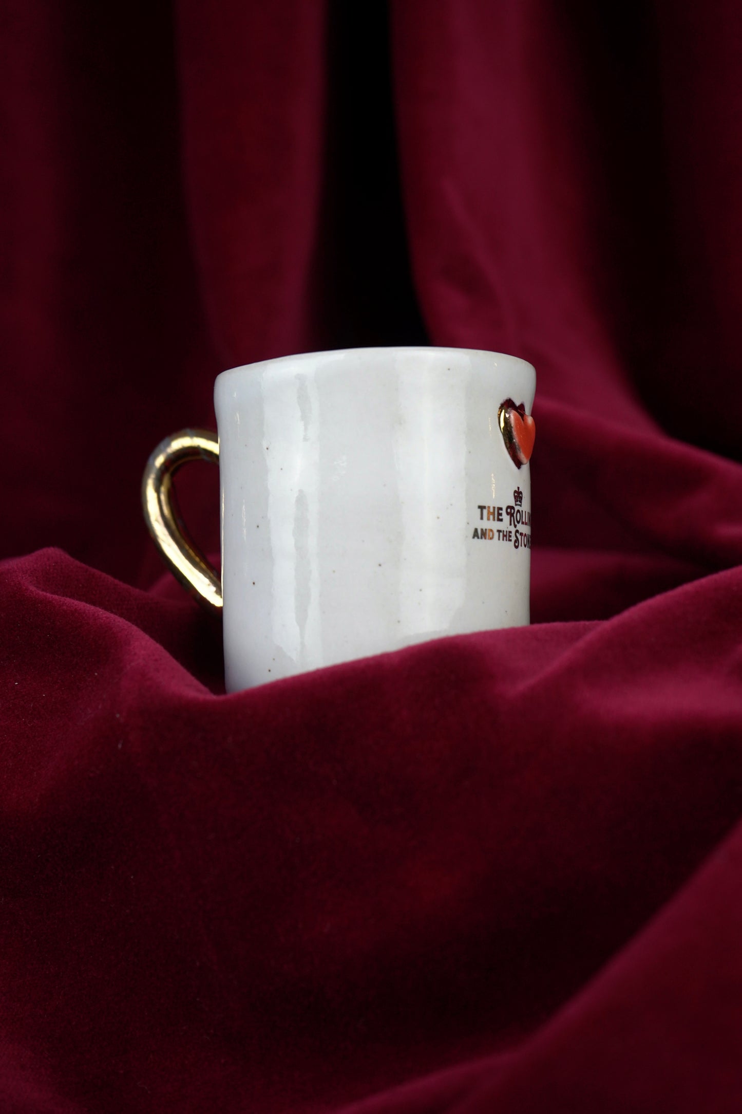 LOVER'S HEART ESPRESSO GOLDEN HANDLE