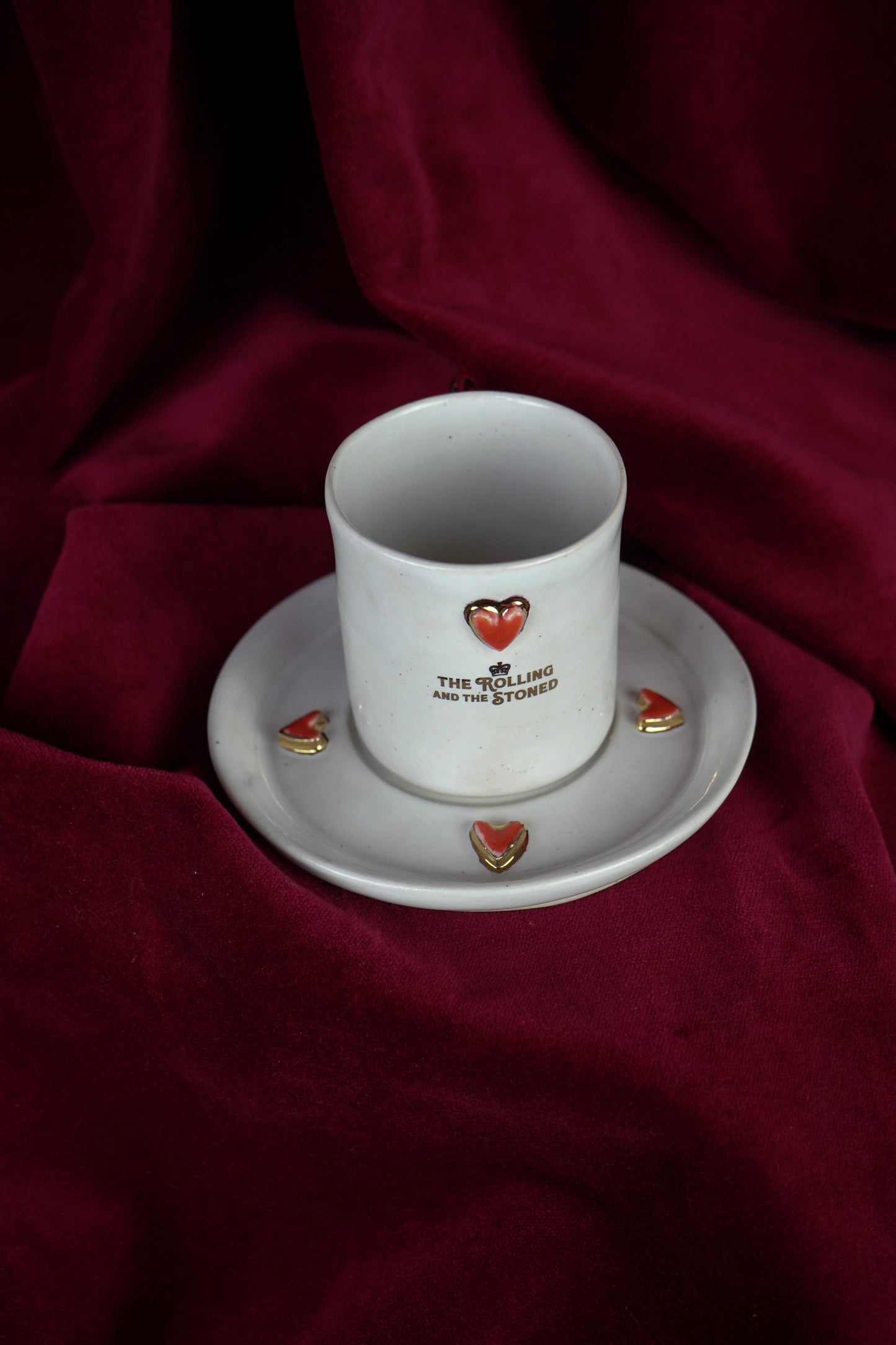 LOVER'S HEART ESPRESSO GOLDEN HANDLE