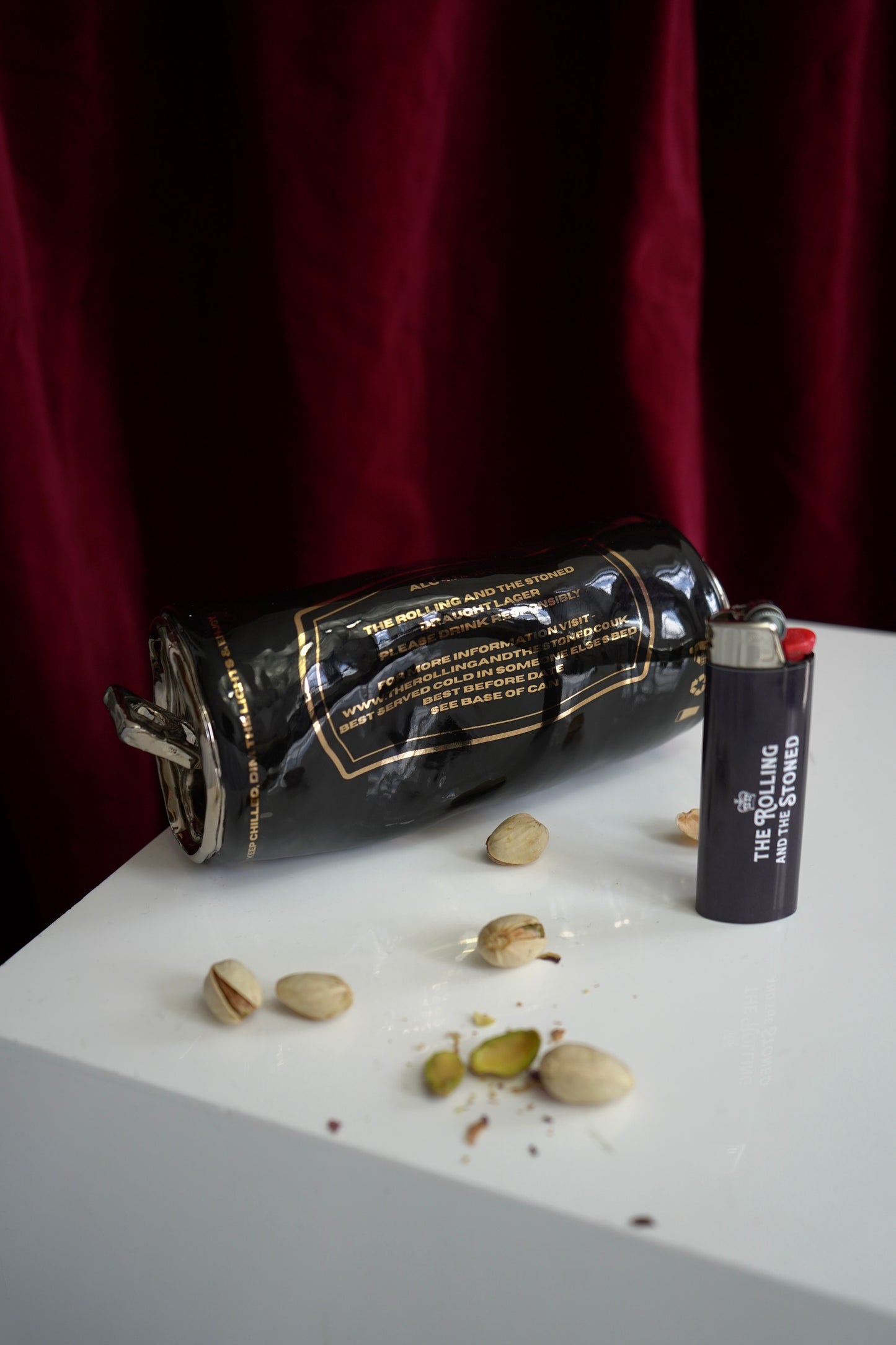 SILVER BEER CAN
