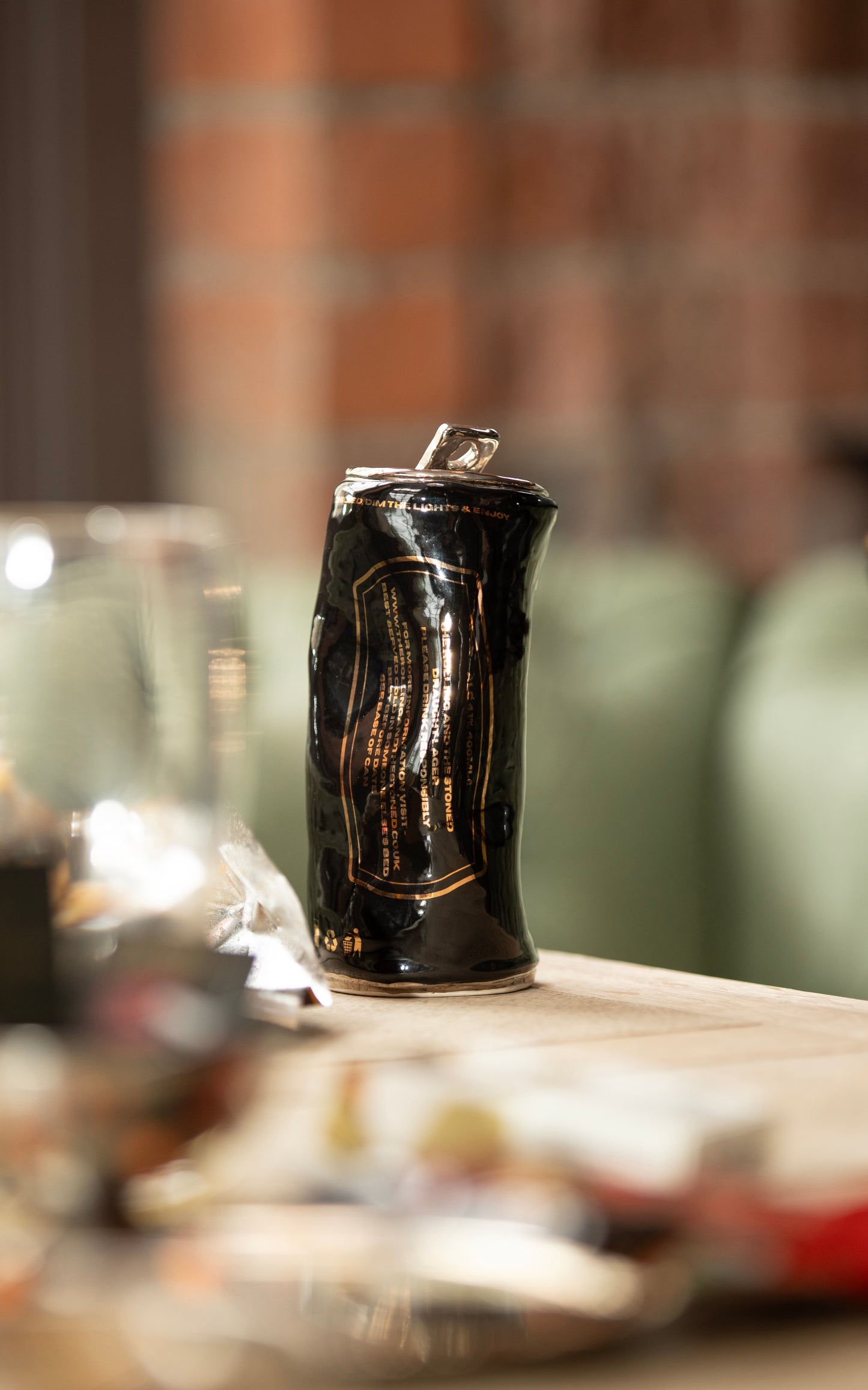 SILVER BEER CAN