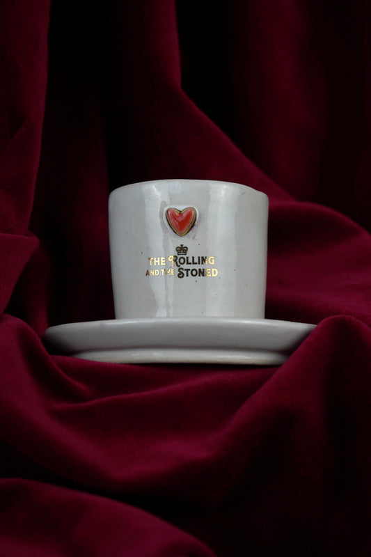 LOVER'S HEART ESPRESSO GOLD HANDLE