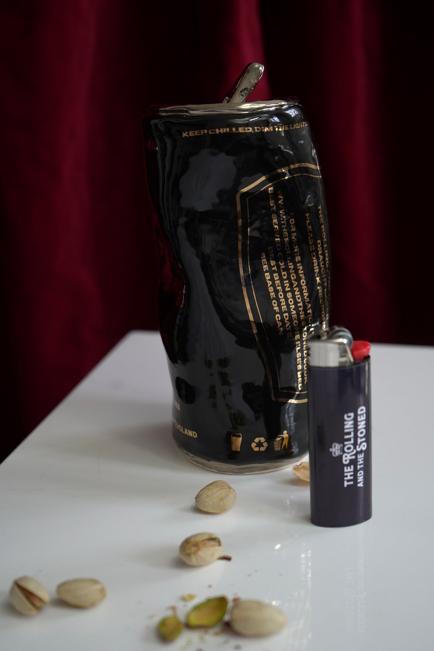 SILVER BEER CAN