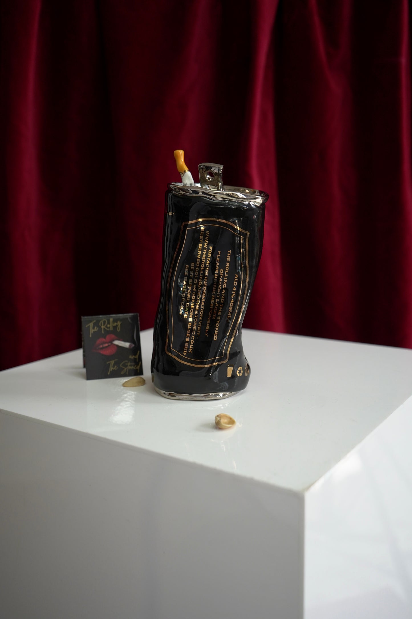 SILVER CIGARETTE BEER CAN