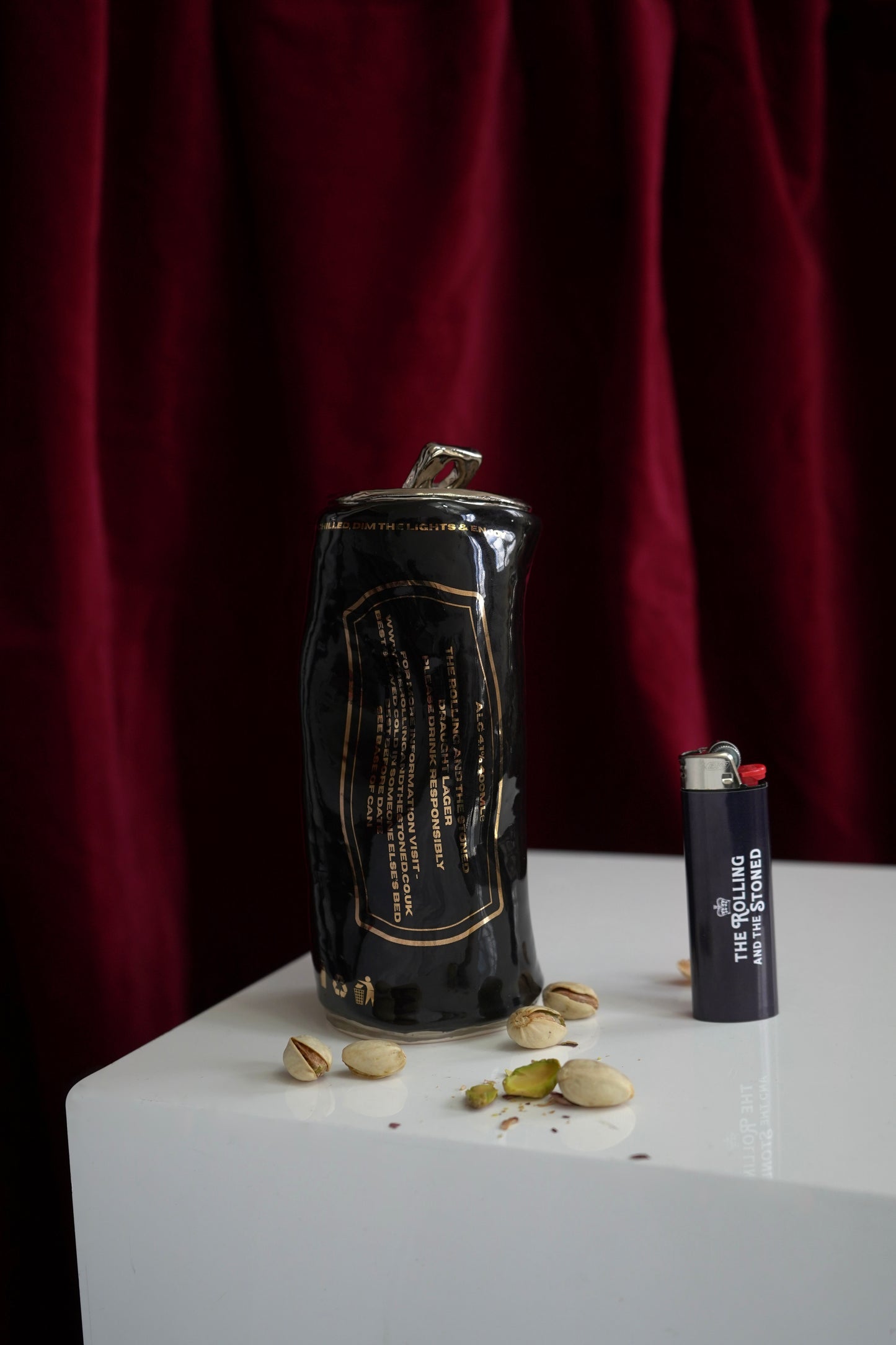 SILVER BEER CAN
