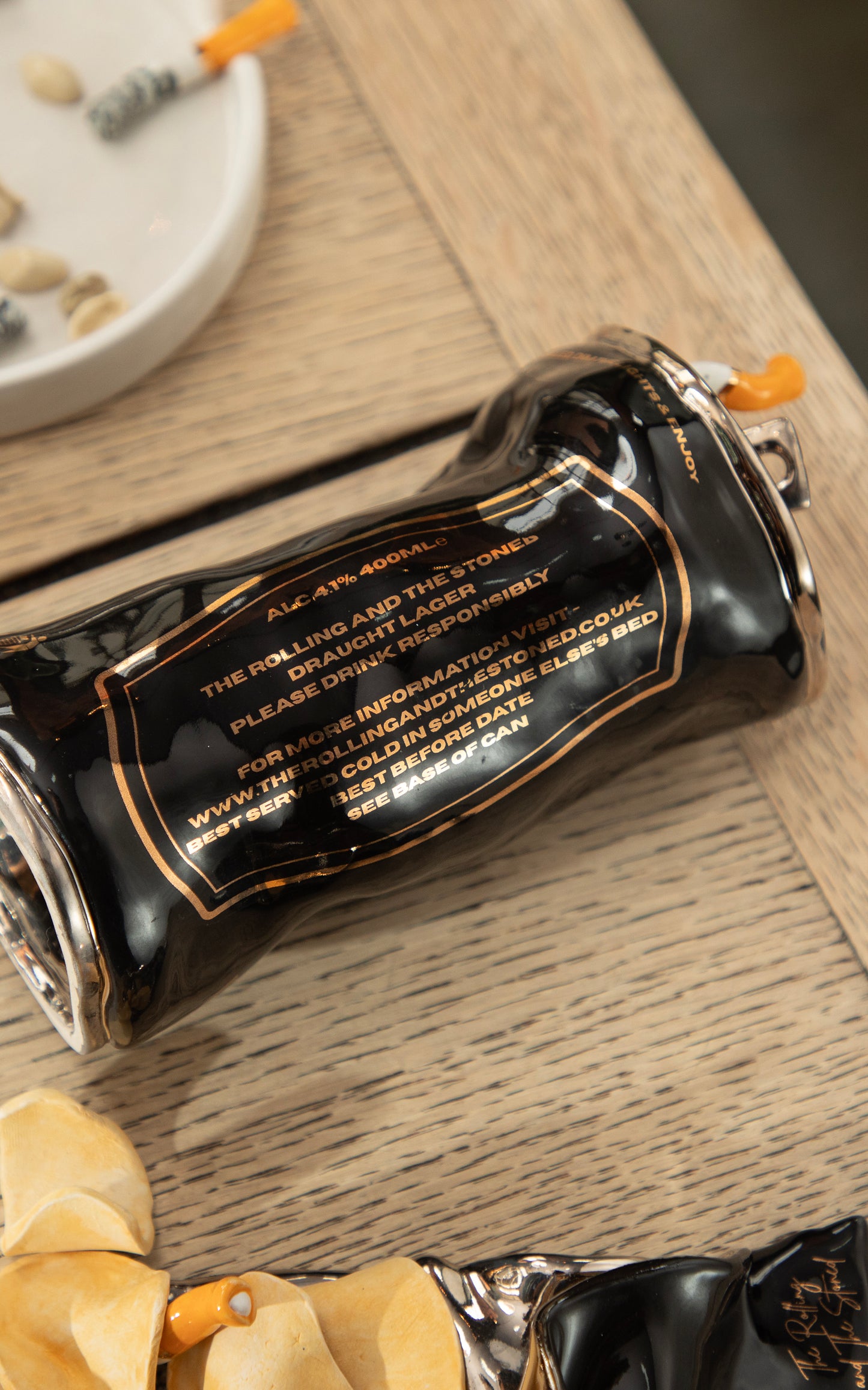 SILVER CIGARETTE BEER CAN