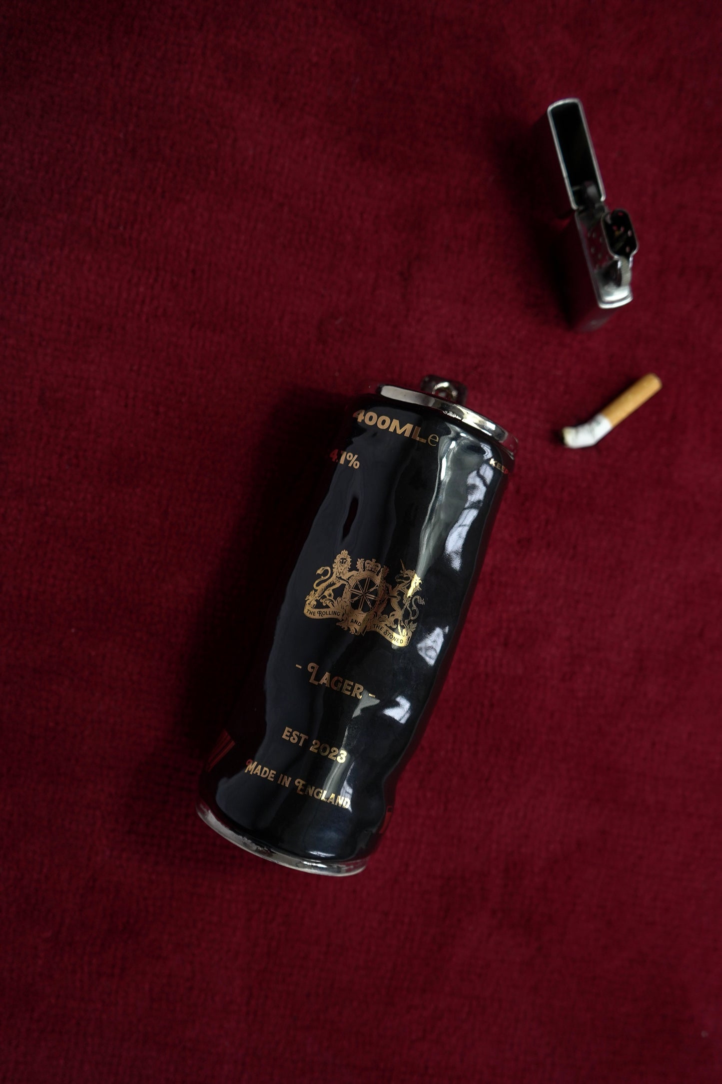 SILVER CLASSIC BEER CAN