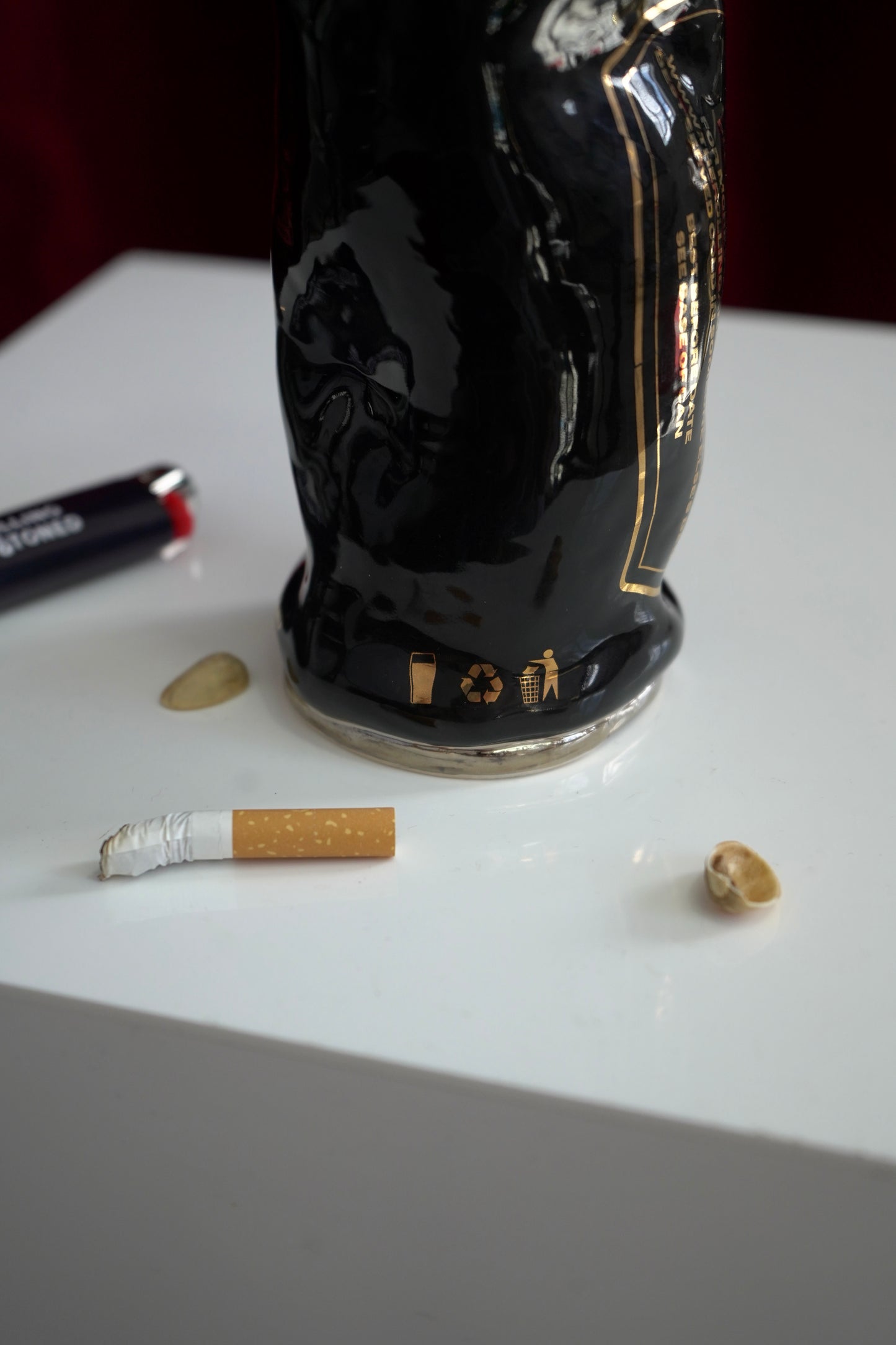 SILVER CIGARETTE BEER CAN