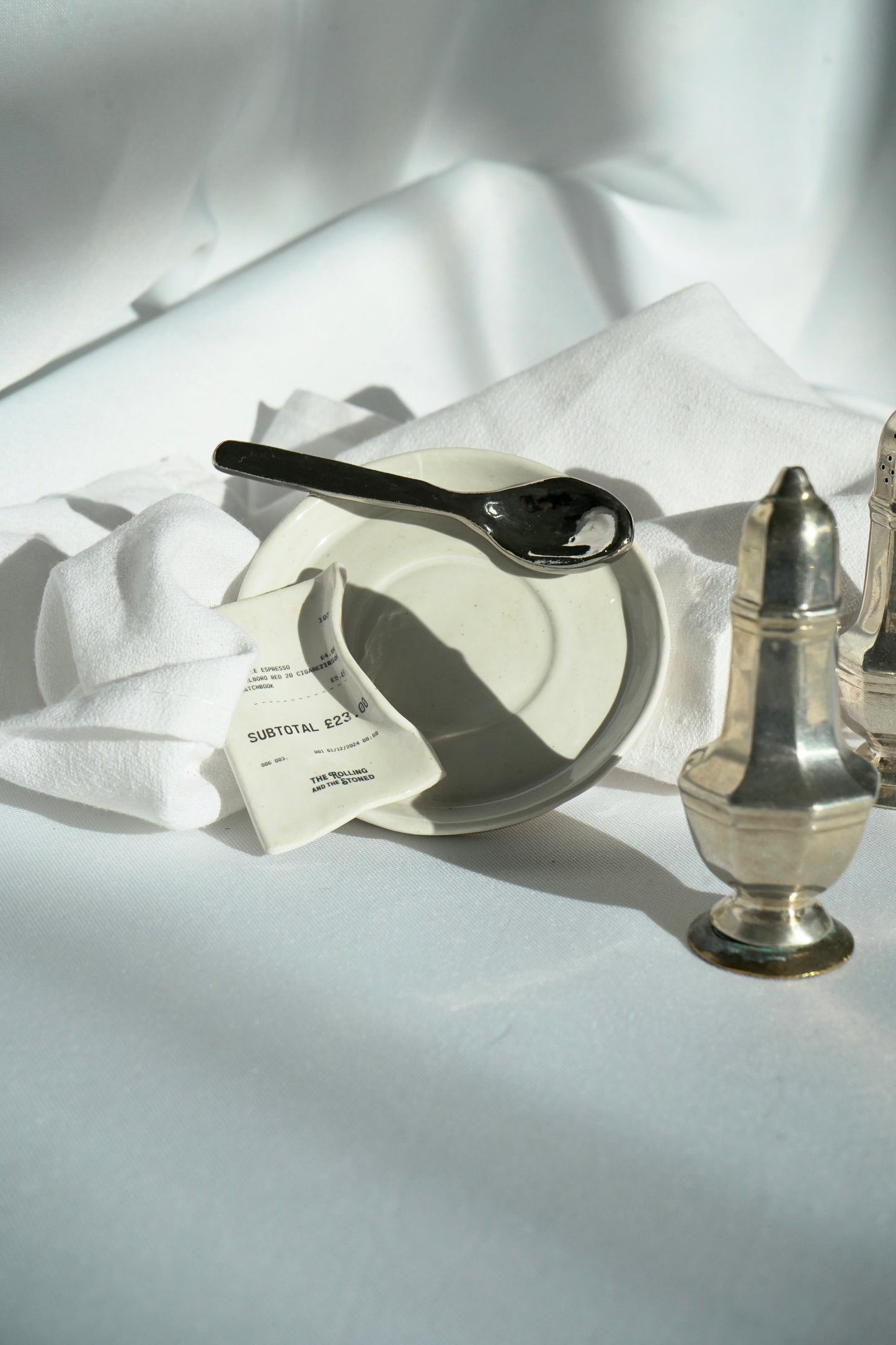 THE NOUVEAU CURL ESPRESSO CUP & RECEIPT