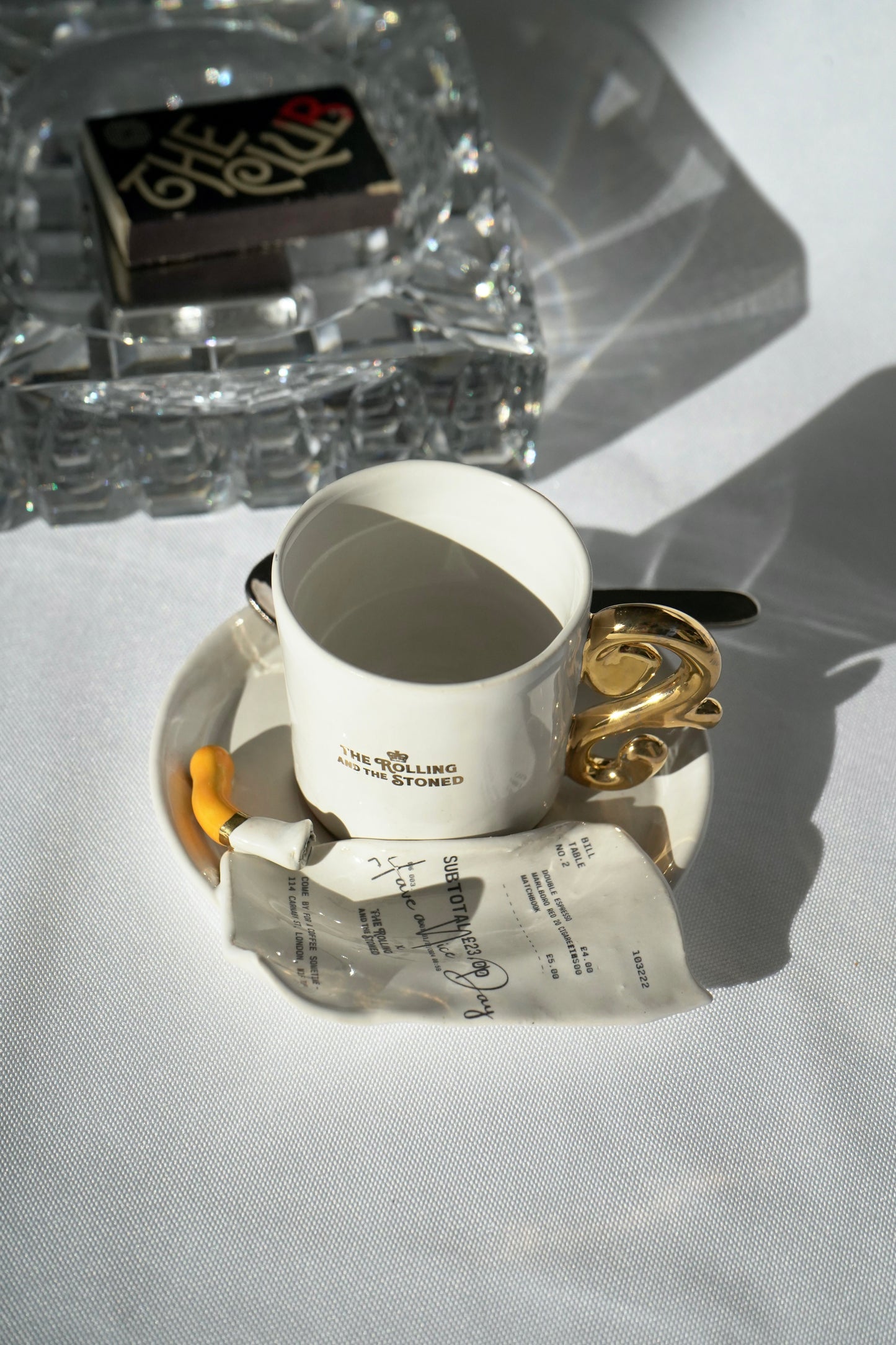 THE NOUVEAU CURL ESPRESSO CUP & CIGGY