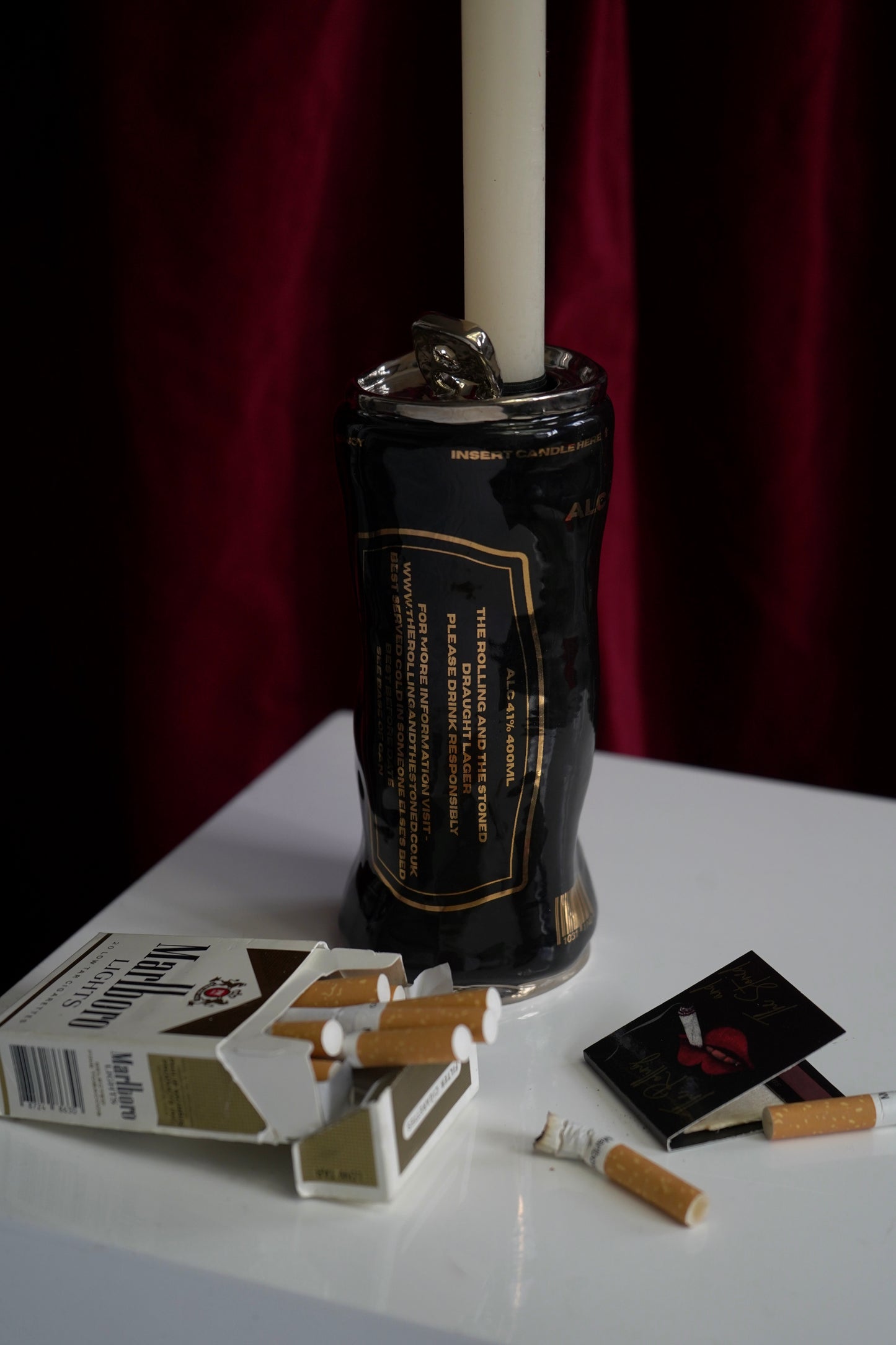SILVER CLASSIC BEER CAN