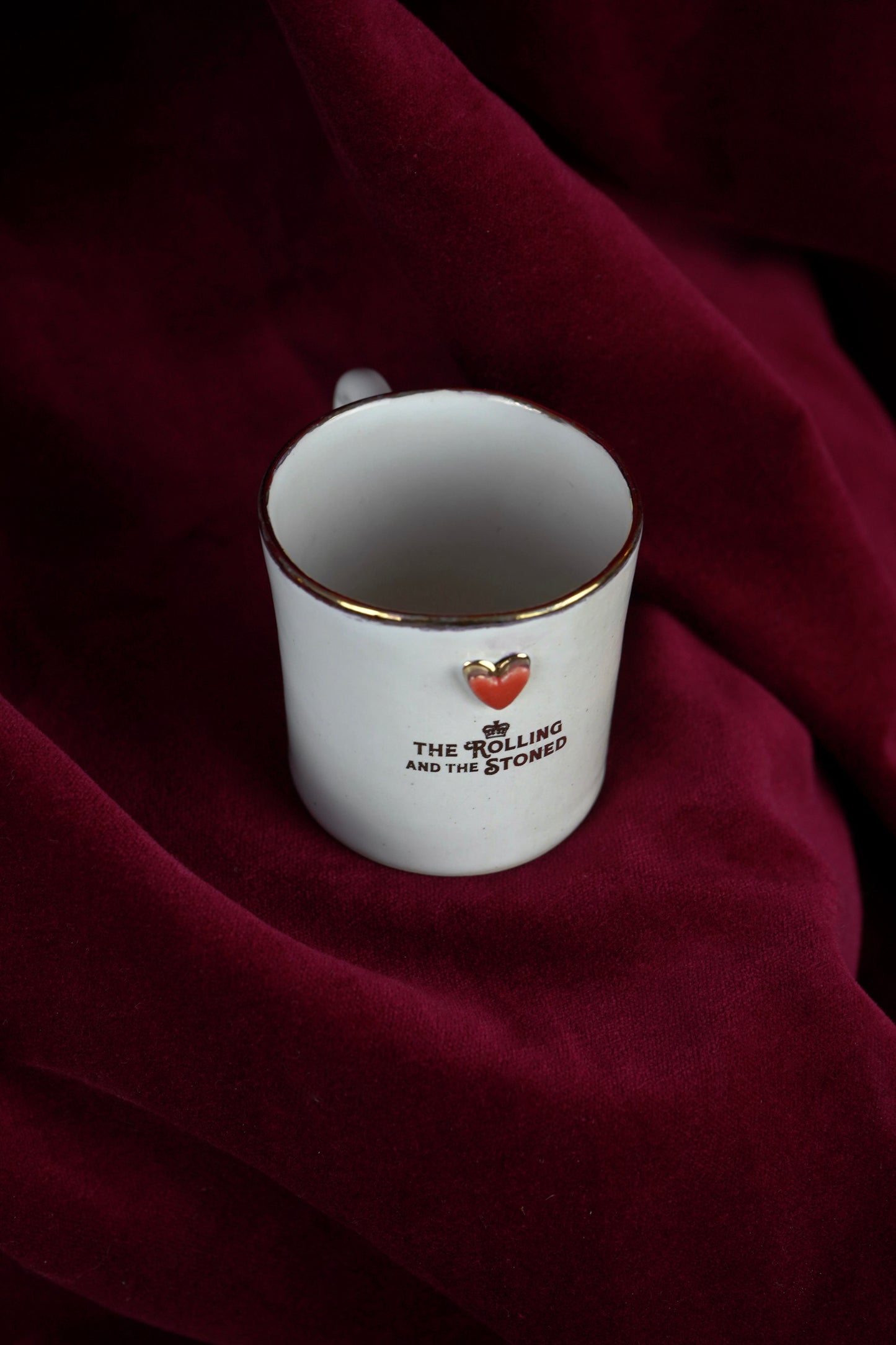 LOVER'S HEART ESPRESSO GOLDEN RIM