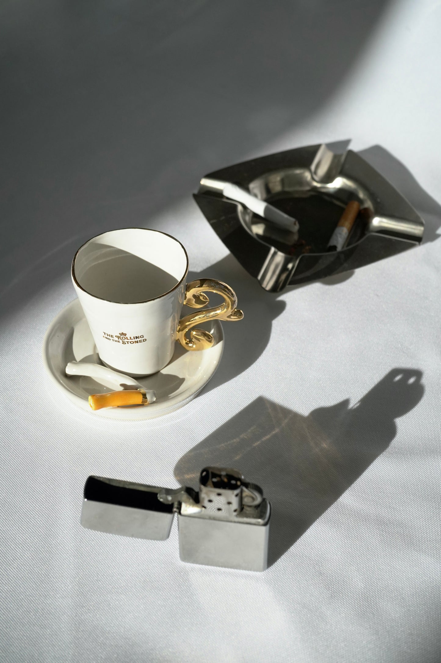 THE NOUVEAU CURL ESPRESSO CUP & SNAPPED CIGGY