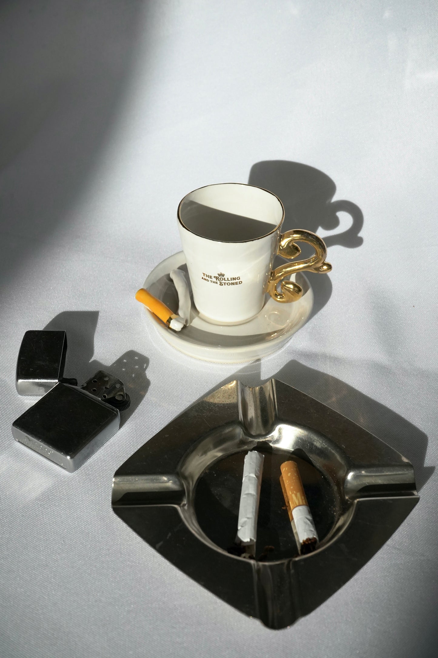 THE NOUVEAU CURL ESPRESSO CUP & SNAPPED CIGGY