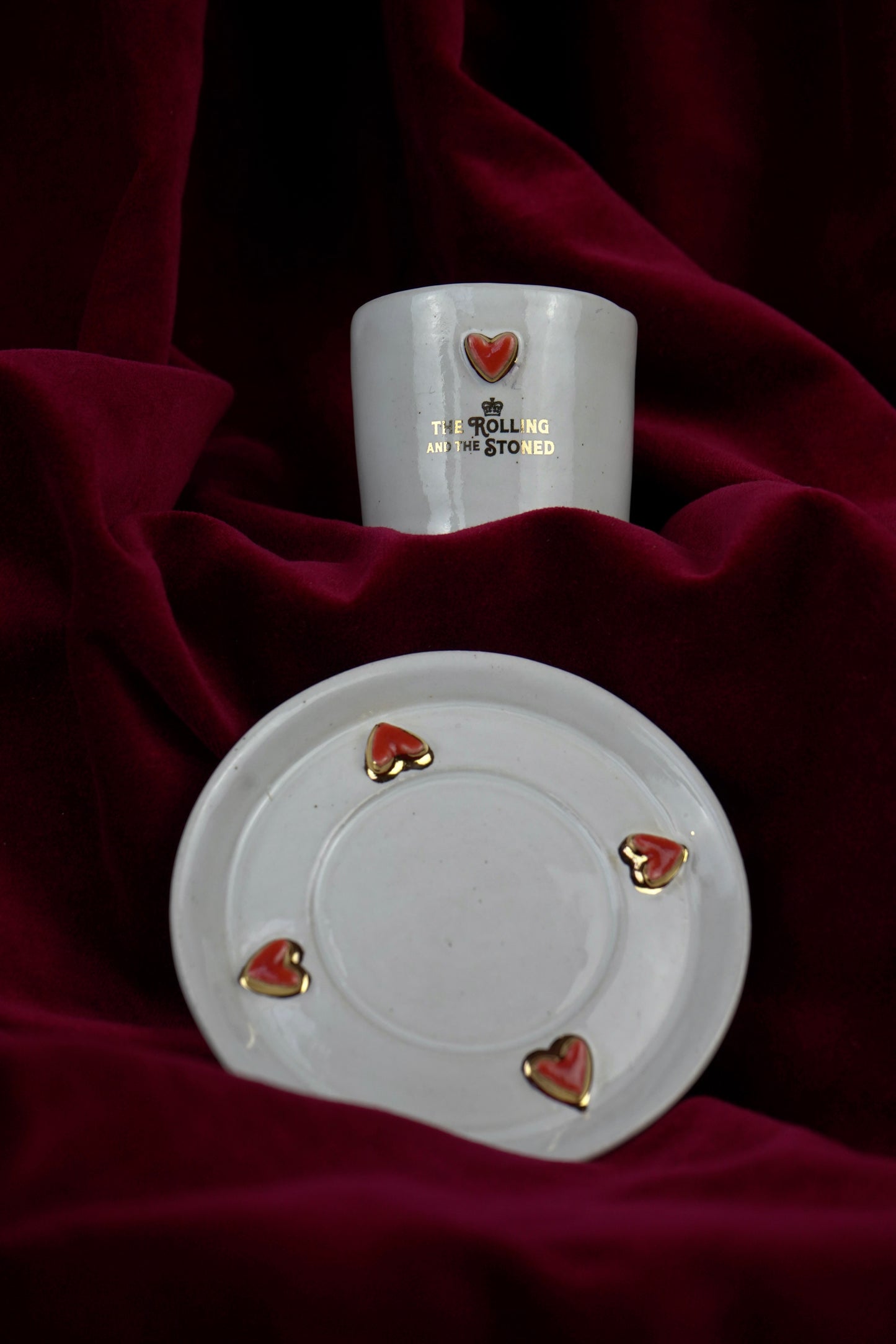 LOVER'S HEART ESPRESSO GOLD HANDLE